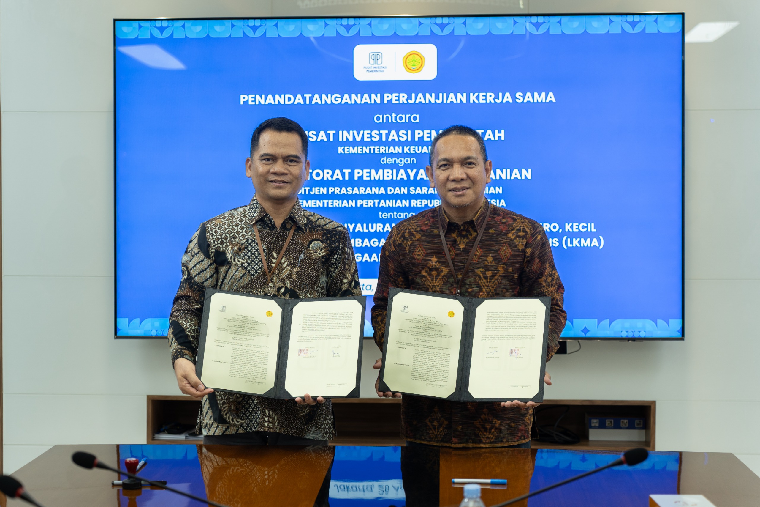 Kolaborasi Antara Pusat Investasi Pemerintah Dengan Direktorat Pembiayaan Pertanian Untuk Dukung Swasembada Pangan Melalui UMi Pro